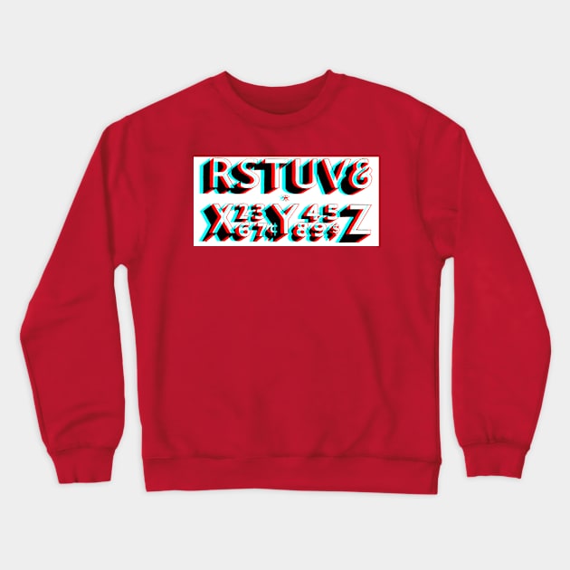 Typo Glitch Crewneck Sweatshirt by chilangopride